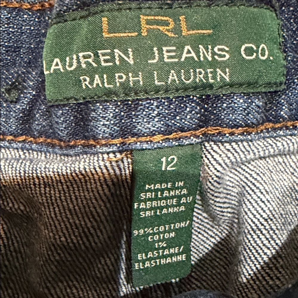 Ralph Lauren LRL Blue Denim capris - Picture 3 of 5